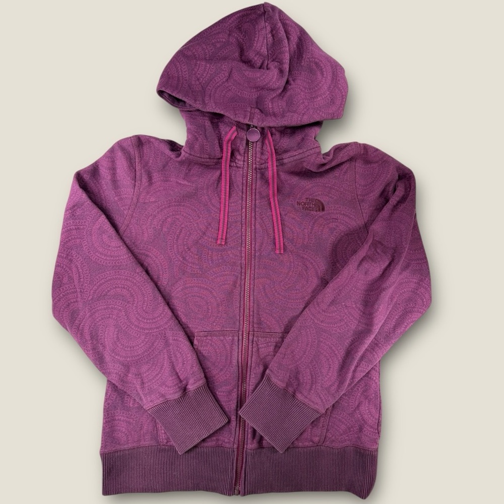 The North Face Magenta Full-Zip Hoodie‎